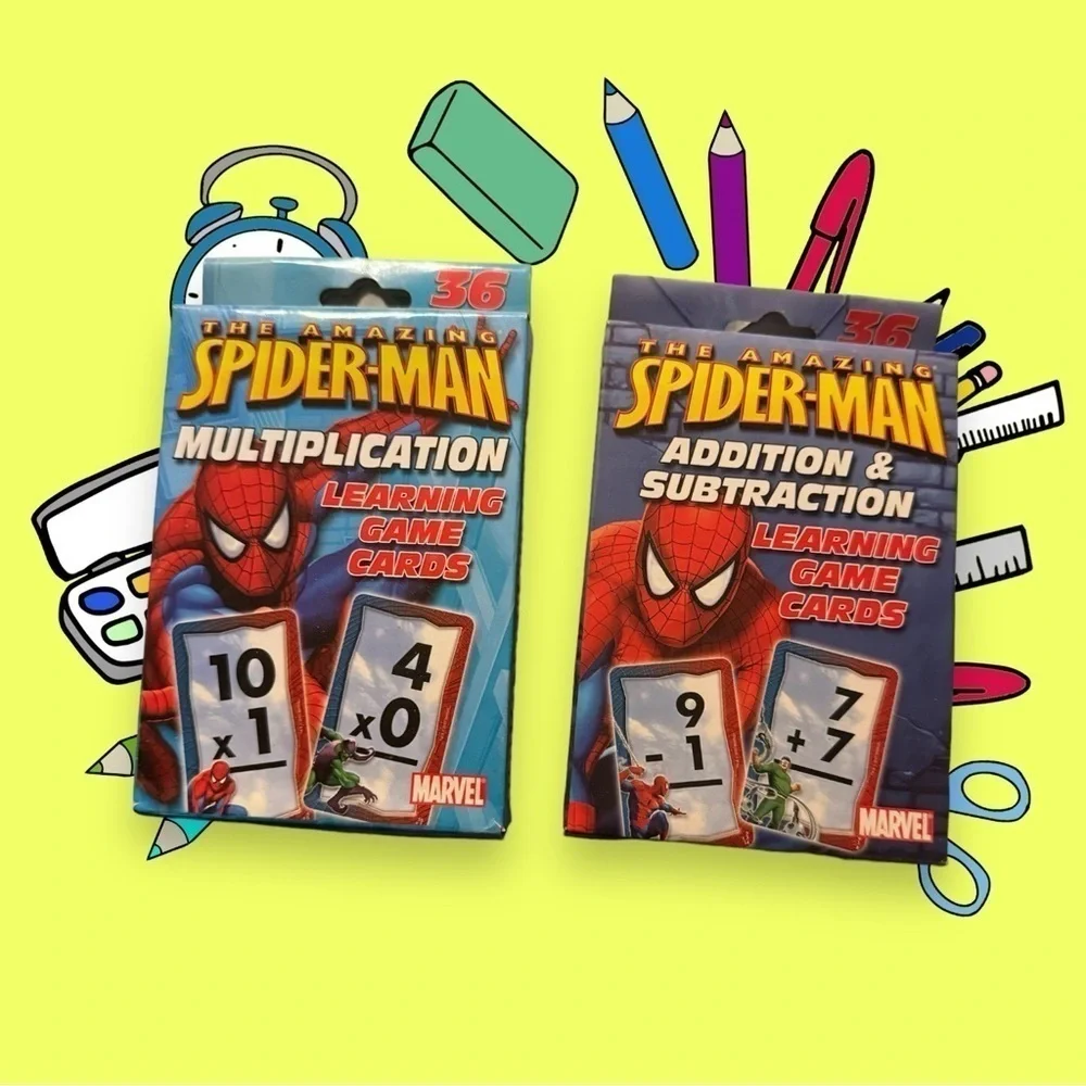 Spider-man learning cards bundle